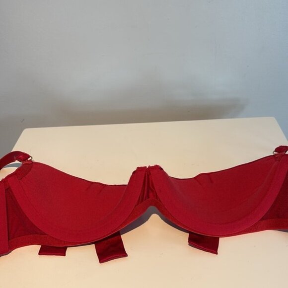 Agent Provocateur ‘BIRTHDAY SUIT’ Bra in Red SILK size 3 (34C) - Picture 9 of 16